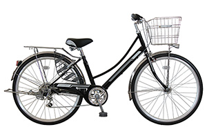 ブラック	／CHACLE City SWIFTNESS［外装6段変速］［27インチ］［ノーパンクタイヤ］