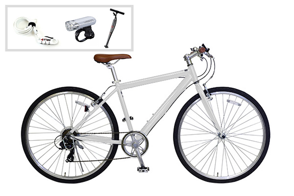 自転車　Cyma Primer アーバンホワイト 700C 付属品セットhttpscyclema