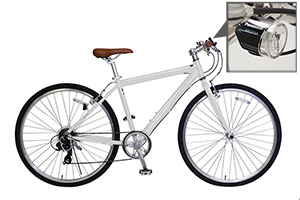 アーバンホワイト／【通勤スタートセット】cyma primer［アルミフレーム］［外装7段変速］