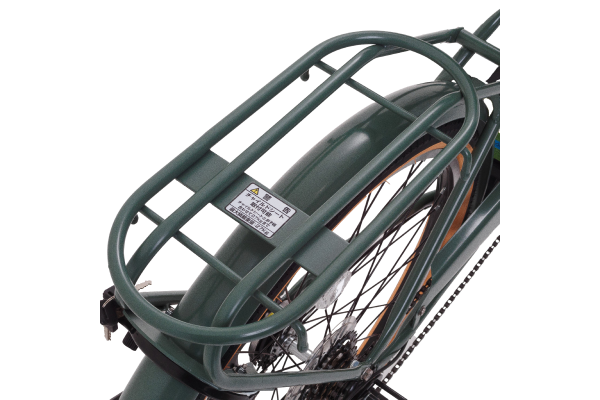 チャイルドシートが取り付け可能なクラス27キャリア。