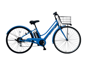 マットブルー／イーコンシャス シティ［外装6段変速］［27インチ］［大容量バスケット］