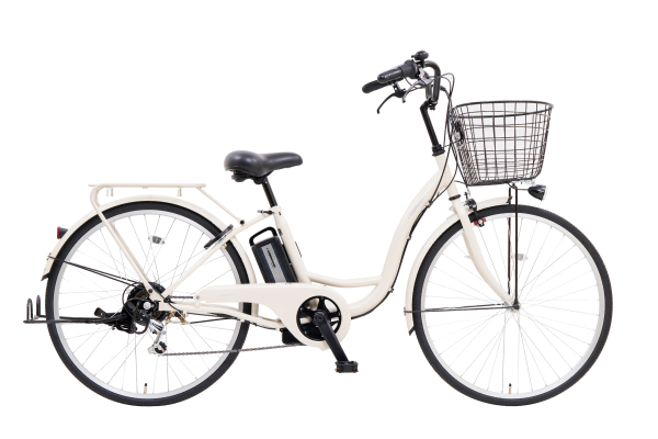 電動アシスト自転車 シティタイプ シルバー 26インチ ダイワサイクル オリジナルブランドの電動アシスト自転車の販売