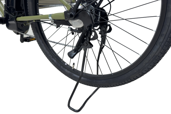 駐輪時により安定する両立スタンド