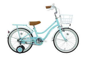 ブリヂストン　紫色 花柄デザイン キッズサイクル 自転車 本体 ブリヂストン 紫色 花柄デザイン キッズサイクル 自転車 本体