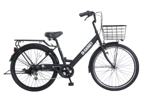 Mブラック／CHACLE エアレスワイド GI-GADGET［外装6段変速］［ノーパンクタイヤ］