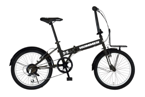 Matte Black／HUMMER FDB206 TANK-G［外装6段変速］［20インチ］［折りたたみ］