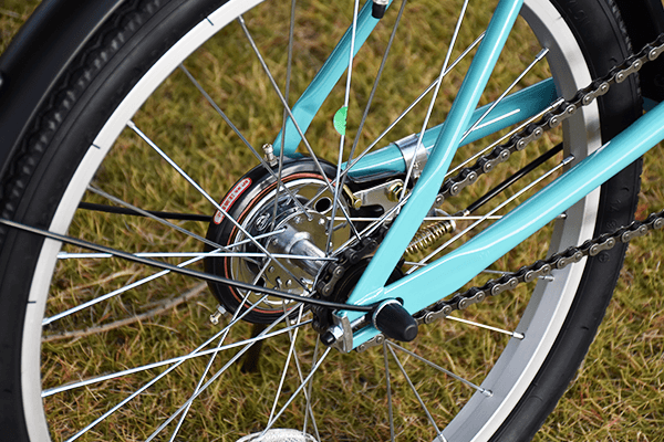 変速機が無い分、チェーンが外れる心配がなく、メンテナンスも楽に！