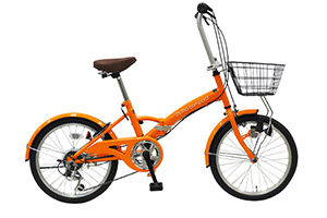 オレンジ／cyma compact［外装6段変速］［20インチ］［折りたたみ］
