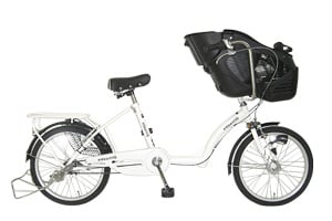 ホワイト／スイートリブ-20インチ前子乗せ付きモデル-［内装3段変速］［20インチ］［クラス27キャリア］［3人乗り対応］
