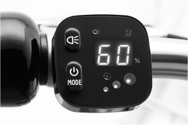 バッテリー残量がデジタル表示で分かりやすいスイッチです。