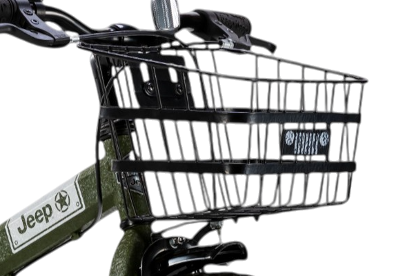 前かご標準装備のため遊び道具が多い時でも安心です。