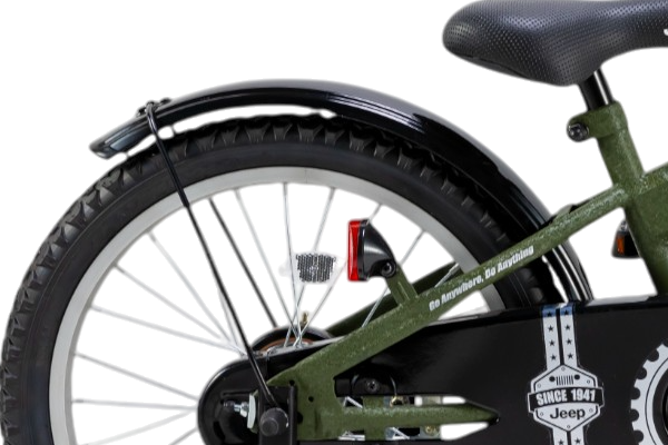 雨の日でも安心の泥除けを標準装備。