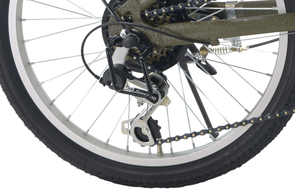 新品オリーブJeep 20インチ 折り畳み自転車 シマノ製6段変速 後輪リング錠 | staronegypt.com.eg