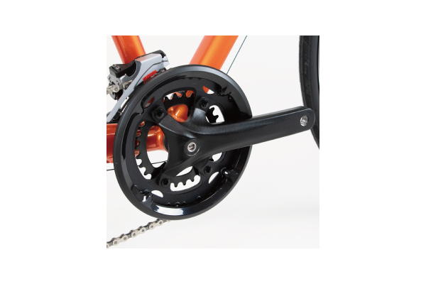 チェーンガード付きでズボンのすそが汚れにくい。