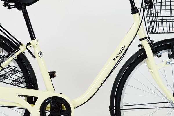 自転車★26インチ★通勤通学★ベージュ★リングロック鍵★サイモト自転車★イオン 自転車☆26インチ☆通勤通学☆ベージュ☆リングロック鍵