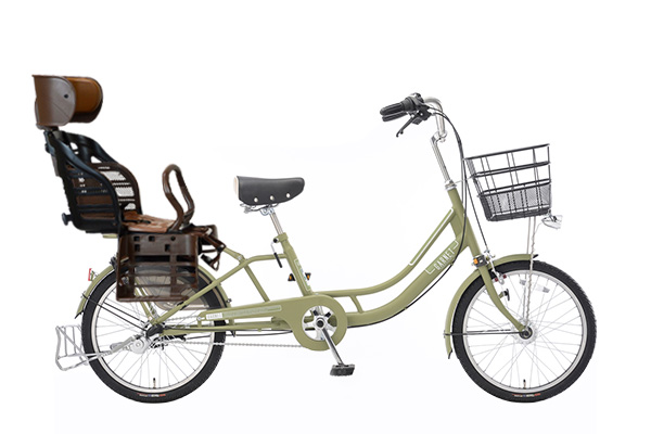 ヘッドレスト付チャイルドシート搭載ガーネット203 アサヒサイクル 