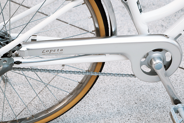 サビにくく長寿命なステンガードチェーンを採用。長期使用したい方は要チェック！