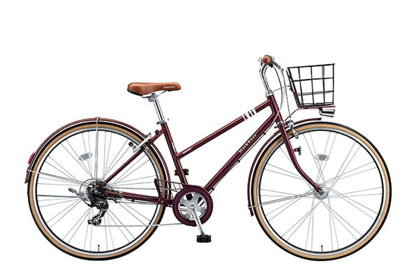 RIDGESTONE 赤 自転車 前カゴ付き RIDGESTONE 赤 自転車 前カゴ付き