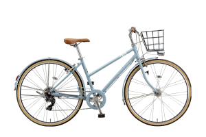 【通学自転車まるごとセット】カゴ付きMARKROSA 7S/T.Xマットブルーグレイ/27インチ(2023モデル)
