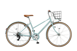 【通学自転車まるごとセット】カゴ付きMARKROSA 7S/E.Xグレイッシュミント/27インチ(2023モデル)