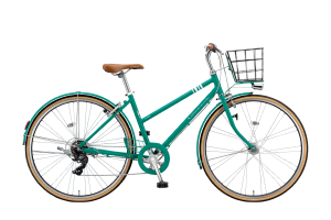 【通学自転車まるごとセット】カゴ付きMARKROSA 7S/E.Xコバルトグリーン/27インチ(2023モデル)