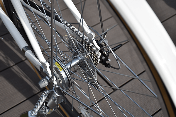 長期間使用しても音鳴りがしにくいローラーブレーキを採用。