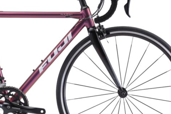 振動吸収性が高く腕が疲れにくいカーボンフォークを採用。