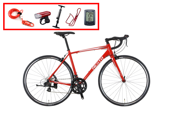 ロードバイク入門ワイドセット/FALAD NESTO(ネスト) ロードバイク 700C  