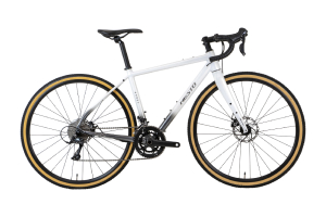 ホワイト/シルバーグラデーション／GAVEL［外装18段変速］［アルミフレーム］