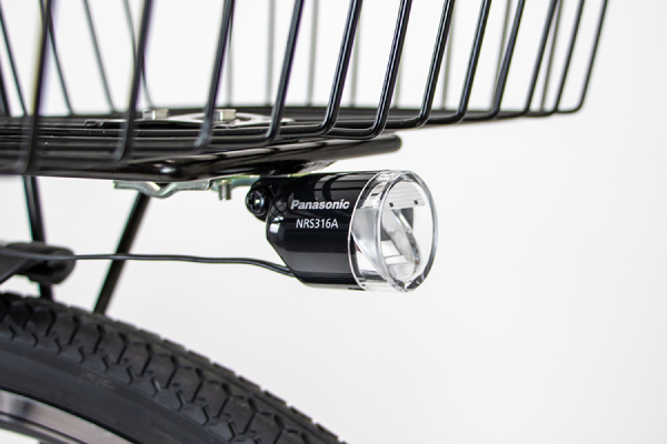 視認性の高い常時点灯のLEDライトを搭載。