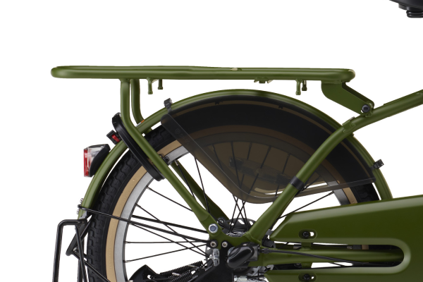 チャイルドシートも搭載可能なクラスSキャリア。お子様の成長に合わせたカスタマイズが可能。