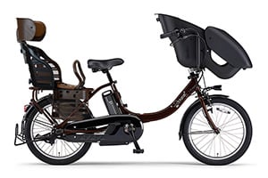 ／3人乗り用チャイルドシート付きPAS Kiss mini un［内装3段変速］［20インチ］［3人乗り対応］