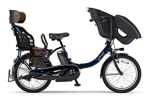 ／3人乗り用チャイルドシート付きPAS Kiss mini un［内装3段変速］［20インチ］［3人乗り対応］