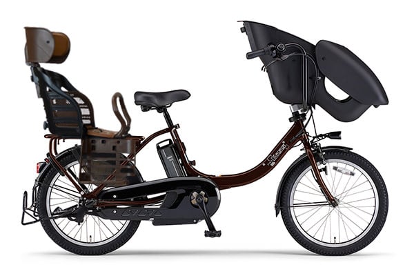 【電動アシスト自転車】ヤマハ 3人乗り用チャイルドシート付きPAS Kiss mini un 電動自転車・電動アシスト自転車 子供乗せ自転車 20インチ
