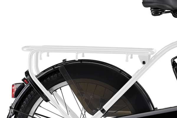 許容積載容量は27kgのお買い物の時など、荷物が多いときに便利なリヤキャリアです。リヤチャイルドシートの取り付けも可能です。