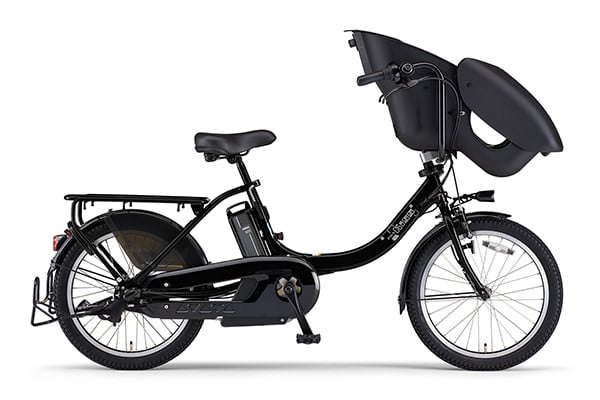 格安 ヤマハパスキッス カゴ付き 子供シートあり 電動自転車20インチ