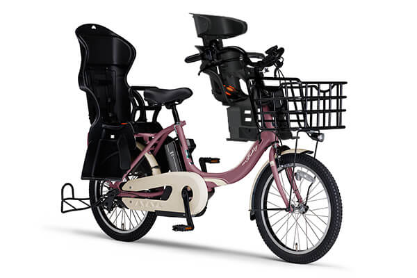 3人乗りタイプ 電動自転車 ヤマハパスバビー前後シート付き お買い得