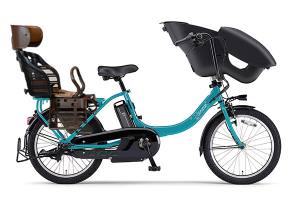 ／3人乗り用チャイルドシート付きPAS kiss mini un -2019モデル-［内装3段変速］［20インチ］