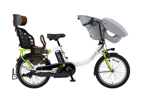 【電動アシスト自転車】ヤマハ 3人乗り用チャイルドシート付きPAS kiss mini un 電動自転車・電動アシスト自転車 子供乗せ自転車 20インチ