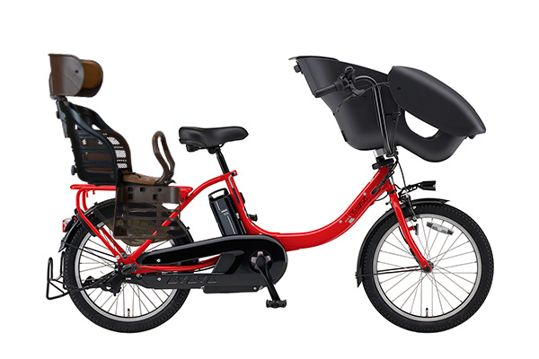 3人乗り用チャイルドシート付きPAS kiss mini un ヤマハ(YAMAHA) 子供  