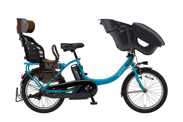 3人乗り用チャイルドシート付きPAS kiss mini un ヤマハ(YAMAHA) 子供 