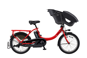 ビビットレッド／PAS kiss mini un -2019モデル-［内装3段変速］［20インチ］［3人乗り対応］