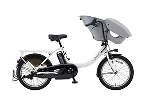 ピュアパールホワイト／PAS kiss mini un -2019モデル-［内装3段変速］［20インチ］［3人乗り対応］