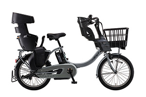 ヤマハ】電動アシスト自転車 3人乗り用チャイルドシート付きPAS