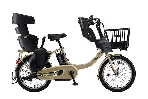 ④6081子供乗せ電動アシスト自転車3人乗りYAMAHA 20インチ良好バッテリー