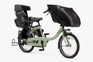 美品YAMAHA KISS電動アシスト前後子供乗せ後ろ新品ヤマハオリジナル 