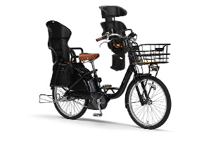 ディープブラック／3人乗り用チャイルドシート付きPAS Crew Disney edition［内装3段変速］［24インチ］