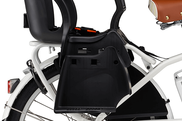 チャイルドシードをしっかり支える、耐久性に優れたクラス27に対応したリヤキャリアです。