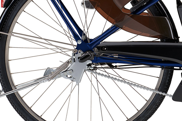 平らな道やキツイ坂など、道の状態に合わせて最適なギアを選ぶことができます。停まった状態でもギアチェンジが可能な内装式。