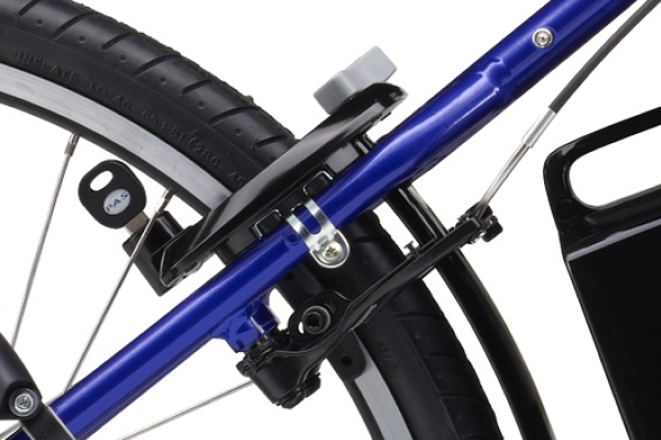 駐輪時に便利なサークル錠。